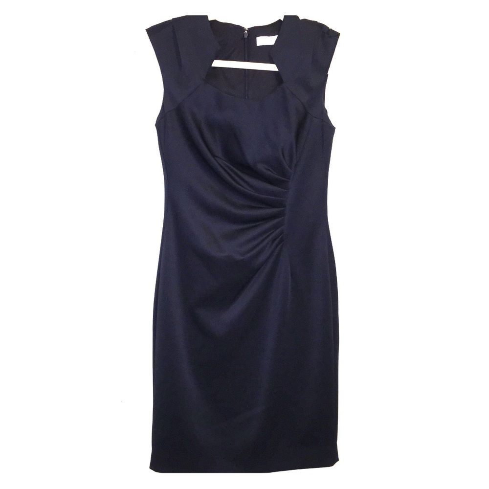 Calvin Klein Women's Cap-Sleeve Side-Ruched Sheath